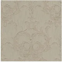 Profhome Barock Tapete Ornament 0,53 m x 10 m 5,33 m2 Braun/Beige 961963-GU