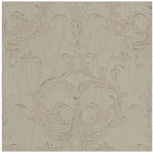 Profhome Barock Tapete Ornament 0,53 m x 10 m 5,33 m2 Braun/Beige 961963-GU