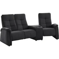 exxpo - sofa fashion 3-Sitzer EXXPO - SOFA FASHION "Tivoli, Kinosofa mit Relaxfunktion, mit Ablagetisch und Stauraum", grau (graphit), B:258cm H:109cm T:152cm, Sofas, bequem und komfortabel, hohe Rückenlehne