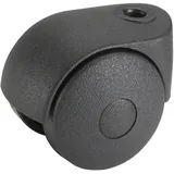 Dörner + Helmer Doppelrolle - 48 / 40 mm KS-schwarz Rueckenloch