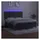 vidaXL Boxspringbett 180 x 200 cm Dunkelgrau