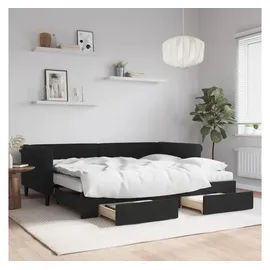 vidaXL Tagesbett 90 x 200 cm Schwarz