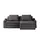 Soho Eckcouch Sake 2-Sitzer Grau