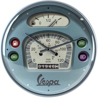 Nostalgic-Art Nostalgic Art Vespa Speedometer Wand Quartz clock Kreis Mehrfarbig