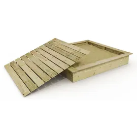 Wickey Holzsandkasten King Kong mit Deckel braun