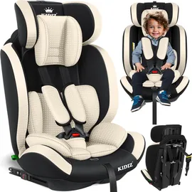 Kidiz KIDIZ® Autokindersitz Triangle Premium Kindersitz Kinderautositz Autositz Sitzschale 9 kg - 36 kg 1-12 Jahre Gruppe 1/2/3 universal zugelassen nach ECE R129/03 mit Isofix