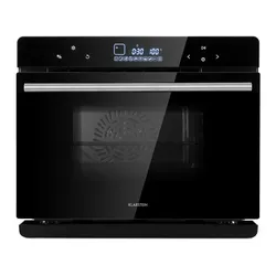 Klarstein MasterFresh Dampfbackofen 230°C 24l Touch-Bedienfeld schwarz Schwarz