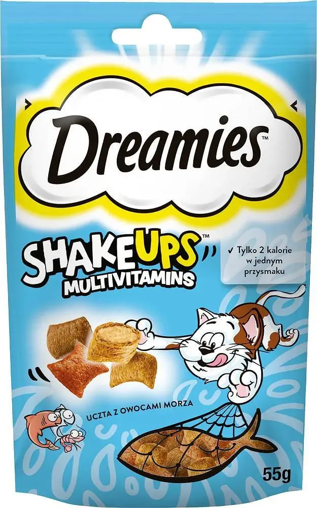 DREAMIES ShakeUps Multivitamine Meeresfrüchte 55g