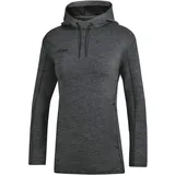 Damen Kapuzensweat Basics anthrazit meliert 40