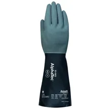 Ansell Chemiehandschuhe AlphaTec 53-001 Gr.10 grau/schwarz EN 388,EN 374,EN 407 6 PA