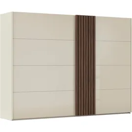 Rauch Schwebetürenschrank TEGIO 301 x 223 x 69 cm Beige/Nussbaum