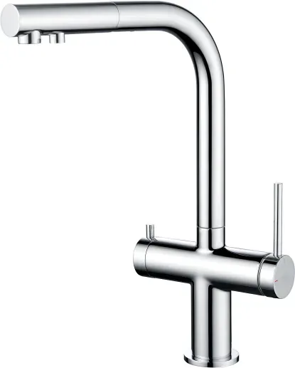 Delta 3-Wege-Wasserhahn, Chrom