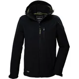 G.I.G.A. DX Herren Softshelljacke/Outdoorjacke mit abzippbarer Kapuze GW 29 MN SFTSHLL JCKT, schwarz, XXL,