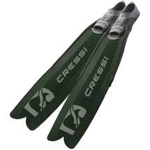 Cressi Gara Modular Boost Fins Green - Lange Flossen Ideal für fortgeschrittene Apnoe und Speerfischen, Grün/Schwarz, 44/45,
