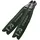 Cressi Gara Modular Boost Fins Green - Lange Flossen Ideal für fortgeschrittene Apnoe und Speerfischen, Grün/Schwarz, 44/45,