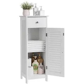VASAGLE Badschrank 30 x 87 x 30 cm Weiß