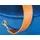 Interlink Sitzhocker Samt 35 x 45 x 35 cm Blau