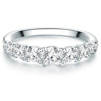 Trilani Ring Sterling Silber Zirkonia in Silber Ringe   Damen