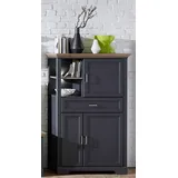 Innostyle Highboard Jasmin Lack Grau Graphit