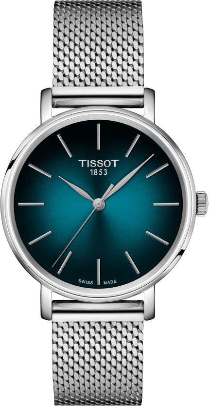 Tissot T-Classic Everytime Lady T143.210.11.091.00 - grüner Verlauf,silber - 34mm