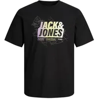 JACK & JONES - T-Shirt Jcomap Summer Logo in black, Gr.164,