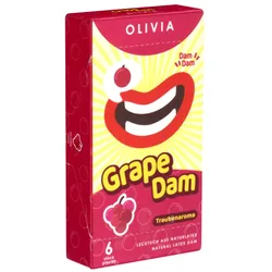 Olivia Dams Grape – Traubenaroma Lecktücher (6 Tücher) 6 St