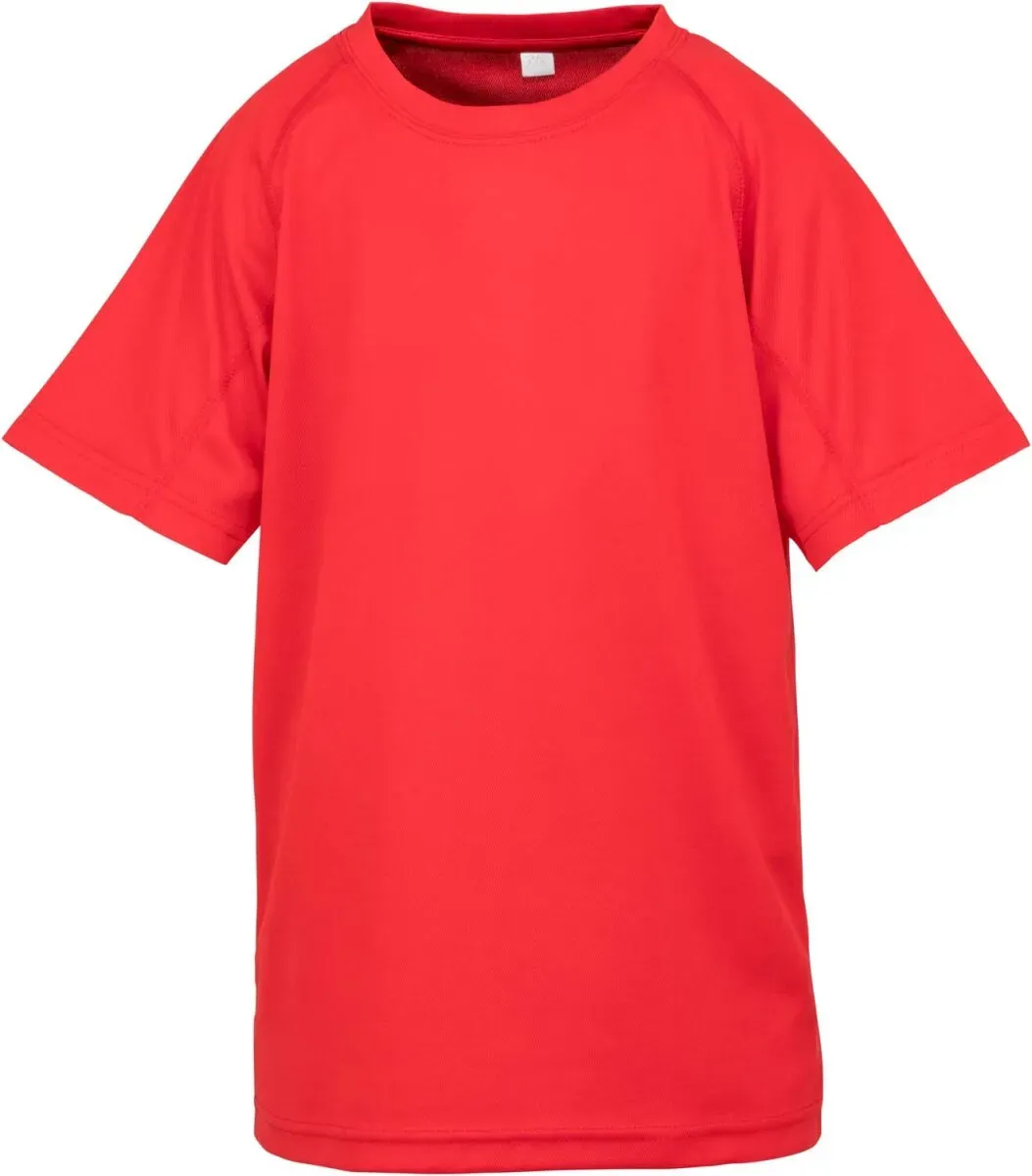 SPIRO Kinder Sport Shirt 'Aircool' T-Shirt S287J red L (9-10)