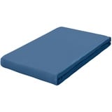 schlafgut Pure Topper Baumwolle 120 x 200 - 130 x 220 cm blue mid