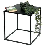 DanDiBo Ambiente DanDiBo Couchtisch Schwarz Metall S Beistelltisch Wohnzimmer 96252 Tisch Beistelltisch 42 cm Sofatisch Küchentisch Modern
