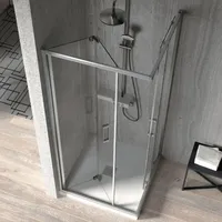 Eckdusche Mit Falttür Und Flügeltür Nardi - Glas 6mm / Falttür 65 Cm Flügeltür Falttür 65 Cm Position Der Falttür Rechts