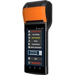 6" All-in-One Minikasse mit Bondrucker für mobile Dienste (Catering, Friseure, Maniküre etc.), Tachenkasse, GoBD, GDpdU