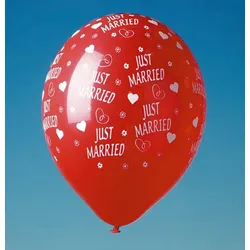 5 Luftballons `Just Married`