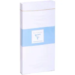 Clairefontaine 500x Umschl Velin DL gum 90g weiss- Weiß 8515C