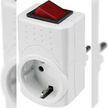Sygonix Schaltbare Zwischensteckdose 2polig Weiß