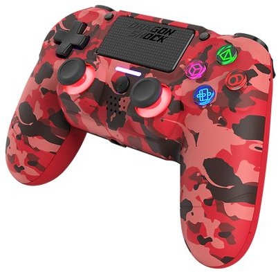 Mizar Analog / Digital Gamepad PlayStation 4 kabellos (Camouflage, Rot) (Versandkostenfrei)