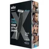 Braun Series X, Hybrid Elektrische Herren Bart & Körperrasierer 4D Klinge, SkinShield Wasserfest, Wireless XT5200