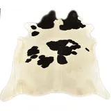 Kuhfelle Online & Nomad KUHFELL STIERFELL SCHWARZ Weiss KUHFELL Teppich (230 x 190 cm)