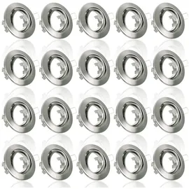 Maxkomfort Einbaustrahler 20er Pack rund grau