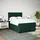vidaXL Boxspringbett 140 x 200 cm Dunkelgrün