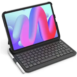 Inateck Ultraleichte Tastatur Hülle für iPad Air 6 11 Zoll 2024,iPad 10 Gen. 2022,iPad Air 5/4 (2022/2020) 10,9 Zoll,iPad Pro 11 4/3/2/1, Hoch-/Querformat Ständer, QWERTZ, mit Stifthalter,BK2007