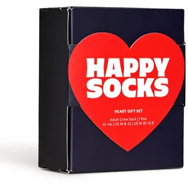 Happy Socks Heart Socks Geschenkset Unisex Socken 1 Paar Blau 36-40