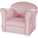 roba Kindersessel Lil Sofa mit Armlehnen, bequemer Minisessel mit rosa Samtstoff bezogen - für Jungen und Mädchen - mind. 14 Tage Rückgaberecht - Candy-Colours,Pink/Rosa