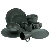 CreaTable Soft Touch Black Kombiservice