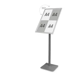 Infoständer DIN A2 »Menü Board Premium« Aluminium silber