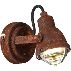 Brilliant Wandspot Bente rost Industriell GU10 max. 40W schwenkbar