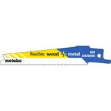 Metabo 5 Säbelsägeblätter flexible wood + metal 100 mm 5 Stück