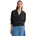 mit Rippstrick-Bund Damen Gr XL schwarz deep night blau Obermaterial 100 Baumwolle unifarben loose fit Rippbündchen Sweatjacken