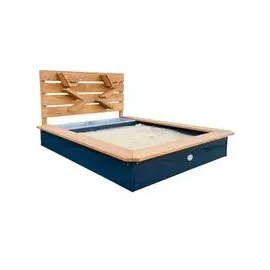 Axi Holzsandkasten Lina mit Spielwand und Plane braun/grau