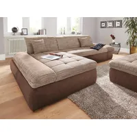 DOMO collection Ecksofa »PB Moric wahlweise mit Bettfunktion + Armteilverstellung, L-Form« im XXL-Format, B/T/H:300/172/80 cm, feine Steppung