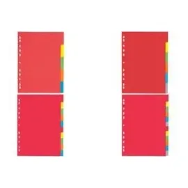 Pagna Register 31061-20 DIN A4 6teilig Karton farbig